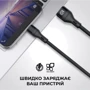 Кабель ArmorStandart USB Cable to microUSB 3A 1.2m Black (ARM64038) фото 3