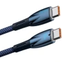 Кабель Baseus Cable USB-C to USB-C Glimmer Series Fast Charging 100W 1m Blue (CADH000703): Длина 1 м