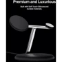 Зарядное устройство Belkin Wireless Charger BoostCharge Pro 3-in-1 Magnetic Stand with Qi2 Black (WIZ023TTBK)