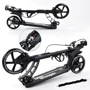 Самокат двухколесный Best Scooter PU колеса, 2 амортизатора, дисковый тормоз Black (100078): Количество колес 2