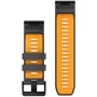 Ремінець Garmin QuickFit 26mm Watch Bands Graphite/Spark Orange Silicone (010-13393-05): Колір серый