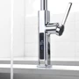 Смеситель для кухни Lefton Waterfall & Pull-Out Kitchen Faucet with Temperature Display-KF2209 Chrome фото 13