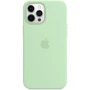Чехол для iPhone Apple Silicone Case with MagSafe Pistachio (MK053) for iPhone 12 Pro Max: Цвет зеленый