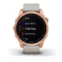 Смарт-часы Garmin Fenix 7S Solar Rose Gold with Light Sand Band (010-02539-11): Сенсорный экран есть