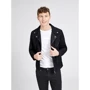 Кожаная куртка Jack & Jones 74667606 54 черная демисезон