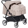 Универсальная коляска 2 в 1 для двойни Carrello Connect Cotton Beige (CRL-5502/1)