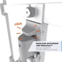 Кронштейн для ТБ Vogels TVM 3443 White: Мін/макс. відстань від стіни 50/343 мм