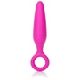 Анальная вибро-пробка Booty Call Booty Glider, 9.5x2.5 см, розовый