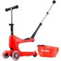 Самокат MICRO Mini2go Deluxe Plus – Красный (до 50 kg, до 20 kg с сидением, 3-х кол.) MMD032: Количество колес 3