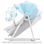 Шезлонг-гойдалка 5 в 1 Kinderkraft Unimo Light Blue (KKBUNIMLIBL000): Додаткові зручності съемная обивка, регулируемая спинка, дуга с игрушками, система складывания, ремни безопасности, сист