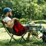 Крісло складане Naturehike YL04 NH18X004-Y 600D Oxford сталь червоний: Тип Кресло складное
