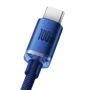 Кабель Baseus USB Cable to USB-C Crystal Shine Series 100W 1.2m Blue (CAJY000403): Длина 1.2 м