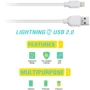 Кабель Piko USB Cable to Lightning 1.2m White (CB-UL11): Тип USB Cable - Lightning