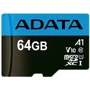 Карта пам'яті ADATA 64GB microSDXC Class 10 UHS-I U1 V10 Premier (AUSDX64GUICL10A1-RA1): Тип карти MicroSDXC