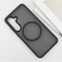 Чехол для телефонов Mobile Case TPU+PC Metal Buttons with MagSafe Colorful Black for Samsung S936 Galaxy S25 Plus: Цвет черный