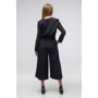 Комбинезон FLFashion Грифон ТКГ 2714 L черный: Состав Полиэстер