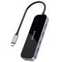 Адаптер Proove Adapter Shadow USB-C to 2xUSB3.0+2xUSB-C+HDMI Dark Gray (HBSW10221205)