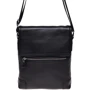 Мужская сумка планшет Borsa Leather черная (k10013-black): Застежка Механическая