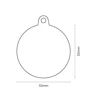 Адресник My Family Basic Chrome Кружок большой хром (8055960251711): Производитель My Family