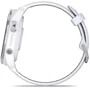 Смарт-годинник Garmin Forerunner 965 Titanium Bezel with Whitestone Case and Whitestone/Powder Grey Silicone Band (010-02809-11): Матеріал ремінця Силикон