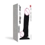 Реалистичный фаллоимитатор Strap-On-Me SOFT REALISTIC DILDO Black - Size M
