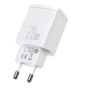 Зарядний пристрій Baseus Wall Charger USB+USB-C 20W White (CCXJ-B02): Сила струму 2.4А и более