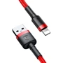 Кабель Baseus USB Cable to Lightning Cafule 2m Red (CALKLF-C09): Длина 2 м