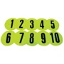 Набор плоских фишек с цифрами Meta Flat Number Marker Set of 10 салатовый, черный Уни 12,5 см (2002005004) фото 1