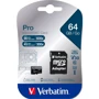 Карта памяти Verbatim 64GB microSDXC Class 10 UHS-I U3 A2 V30 PRO + adapter (47042): Объем 64 ГБ