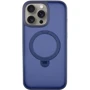 Чохол для iPhone Mobile Case Metal Buttons with MagSafe HQ Ring Dark Blue для iPhone 14 Pro Max