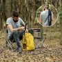 Стілець складаний Naturehike NH16J001-J 600D Oxford сталь чорний: Матеріал каркаса сталь