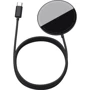 Зарядное устройство Baseus Wireless Charger MagSafe Simple Mini 15W Black (WXJK-F01) for iPhone 16 I 15 I 14 I 13 I 12 series: Кабель в комплекте встроенный