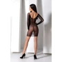 Полупрозрачное мини-платье Passion BS101 One Size black