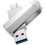 USB-флешка Hoco 64GB UD10 Wise USB 3.0/Type-C Silver: Стандарт USB USB 3.0 / USB Type-C