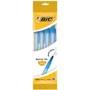 Набор шариковых ручек 4 шт BIC Round Stic M Синий пишущий узел 1мм, толщина линии письма 0.4 мм Синий корпус (3086123466128)