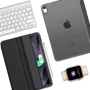 Аксесуар для iPad BeCover Case Book Tri Fold Hard Black для iPad Air 2020/iPad Air 2022 (706860): Тип аксесуара чехол