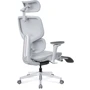 Крісло Mealux D2 Air Plus Grey (HF-D2 Plus M/G): Оснащення Підставка для ніг, З хрестовиною, З коліщатками, підлокітники, Підголівник, Поперековий валик
