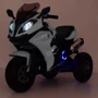 Детский электромотоцикл 3 колесный Bambi Racer BMW белый (M 3913EL-1): Материал корпуса пластик