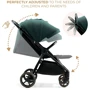 Прогулочная коляска Kinderkraft Mitzy Jade Green (KSMITZ00GRE0000) фото 8