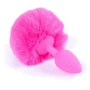 Анальная пробка S с хвостом BOSS of TOYS Boss Series - Silicon PLUG Bunny Tail Pink, BS6400099