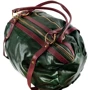 Женская сумка бочонок Laskara зеленая (LK-10251-green): Тип ручки С двумя ручками, Длинная ручка