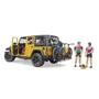 BRUDER Джип Jeep Rubicon з фігуркою велосипедиста на спортивному мотоциклі (02543): Комплектація набір