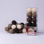 Гирлянда Cotton ball lights на 10 шаров 2,7м, Brown: Тип Хлопковые шарики