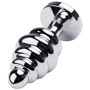 Анальная пробка с кристаллом Toyfa Silver anal plug with blue gem
