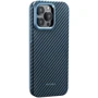Чохол для iPhone Pitaka MagEZ Case Pro 4 Twill 1500D Black/Blue (KI1508PPA) для iPhone 15 Pro: Тип чохла накладка на заднюю часть