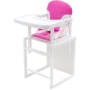 Стілець-трансформер Babyroom Поні-240 білий пластикова стільниця рожевий - білий (680548)