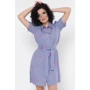 Сукня FashionUp PL-1767A 44 синє повсякденне до середини стегна: Склад бавовна