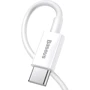 Кабель Baseus Cable USB-C to Lightning Superior Series PD 20W 1m White (CATLYS-A02): Довжина 1 м