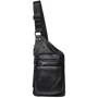 Мужская сумка-слинг Borsa Leather черная (k1320-black): Пол Мужской