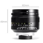 Объектив для фотоаппарата 7Artisans M50mm f1.1 (Leica M Mount): Диаметр резьбы для светофильтра 55 мм